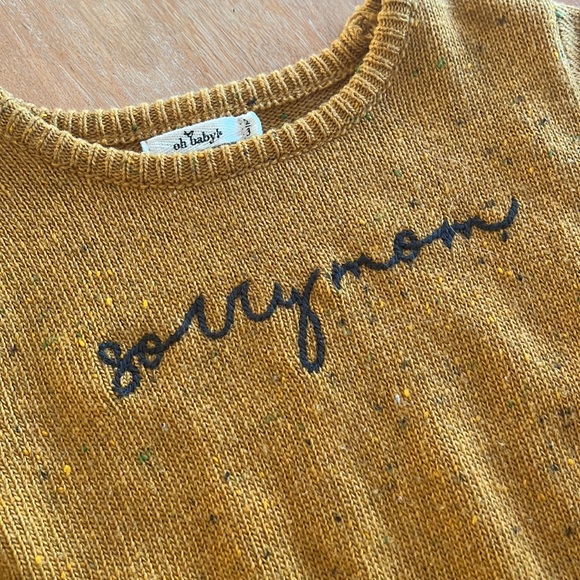 Oh Baby! Toddler Sorry Mom Sweater - Picture 2 of 3